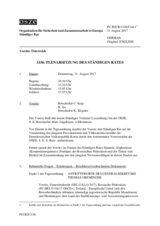 Journal der 1156. Plenarsitzung des Ständigen Rates 