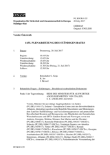 Journal der 1155. Plenarsitzung des Ständigen Rates 