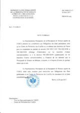 Information Exchange by the Delegation of Monaco on Conventional Arms Transfer Information Exchange by the Delegation of Monaco on Conventional Arms Transfer