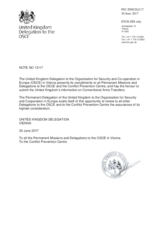 Response by the Delegation of the United Kingdom to the Questionnaire on Participating States’ Policy and/or National Practices and Procedures for the Export of Conventional Arms and Related Technology Response by the Delegation of the United Kingdom to the Questionnaire on Participating States’ Policy and/or National Practices and Procedures for the Export of Conventional Arms and Related Technology