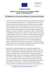 Statement by the Estonian EU Presidency on the situation in and around Ukraine