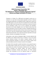 Statement by the Estonian EU Presidency on the Russia’s ongoing aggression against Ukraine and illegal occupation of Crimea
