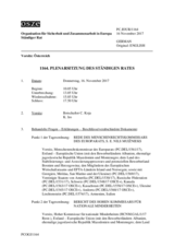 Journal der 1164. Plenarsitzung des Ständigen Rates 