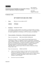 Diario de la 867ª Sesión plenaria del Foro de Cooperación en materia de Seguridad  