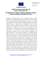 Statement by the Estonian EU Presidency on the Russia’s ongoing aggression against Ukraine and illegal occupation of Crimea