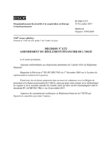 Décision No 1272 du Conseil permanent