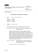 Diario de la 1165ª Sesión plenaria del Consejo Permanente 