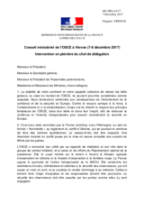 Statement by H.E. Veronique Roger - Lacan, Ambassador and Permanent representative