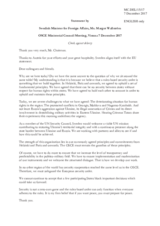 Statement by H.E. Margot Wallström, Minister for Foreign Affairs