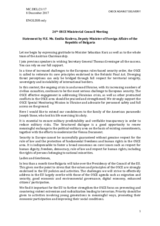 Statement by H.E. Emilia Kraleva, Deputy Minister of Foreign Affairs