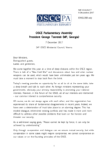 Statement by H.E. George Tsereteli, President