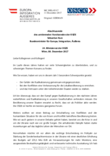 Closing Statement by H.E. Sebastian Kurz, Chairperson-in-Office, Federal Minister for Europe, Integration and Foreign Affairs 