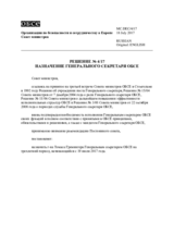 Decision No. 4/17 - Appointment of the OSCE Secretary General