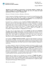 Statement by H.E. Karl Erjavec, Deputy Prime Minister and Minister for Foreign Affairs