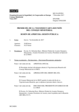 MC(24).JOUR/1 - First Day of the 24th Meeting of the Ministerial Council