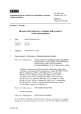 Journal de la 1169ème séance spéciale du Conseil permanent
