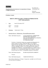 Giornale della 1169a Seduta speciale del Consiglio permanente