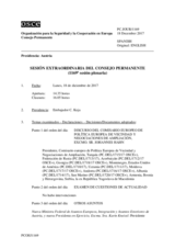 Diario de la 1169ª Sesión extraordinaria del Consejo Permanente