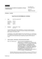 Journal de la 1166ème séance plénière du Conseil