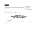 Beschluss Nr. 1274 des Ständigen Rates