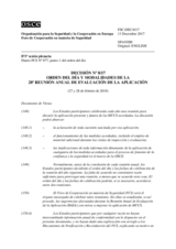 Decisión Nº 8/17 del Foro de Cooperación en materia de Seguridad