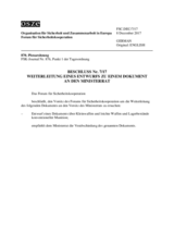 Beschluss Nr. 7/17 des Forums für Sicherheitskooperation