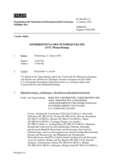 Journal der 1171. Sondersitzung des Ständigen Rates