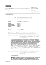 Journal der 1170. Plenarsitzung des Ständigen Rates 