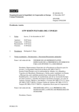 Diario de la 1170ª Sesión plenaria del Consejo Permanente 