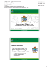 Presentation by Captain Antonio Romano, Head IT Operational Unit, Guardia di Finanza, Ministry of Economy and Finance