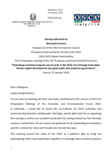 Closing Statement by Amb. Alessandro Azzoni, Chairperson of the OSCE Permanent Council