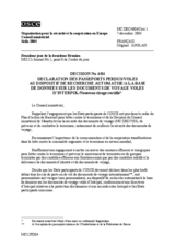 Decision No. 4/04 on Travel Documents (fr)