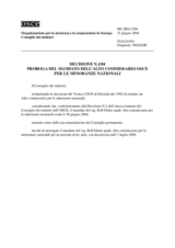 Ministerial Council Decision No. 1/04 (it)