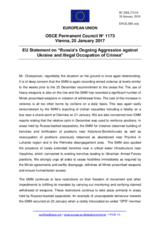 Statement by the Bulgarian EU Presidency on the Russia’s ongoing aggression against Ukraine and illegal occupation of Crimea