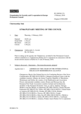 Journal of the 1174th Plenary Meeting of the Permanent Council