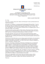 Statement by the Delegation of Norway in response to the address by the Chair of the International Holocaust Remembrance Alliance, Dr. Michele Galizia