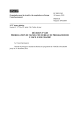 Décision No 1285 du Conseil permanent