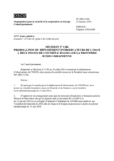 Décision No 1286 du Conseil permanent