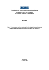 Highlights of the Third Workshop on the Prevention of Trafficking in Human Beings in Supply Chains through Government Practices and Measures