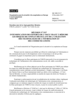 Decision No. 5/17 - Enhacing OSCE Efforts to Reduce the Risk of Conflict Stemming from the Use of Information and Communication Technologies