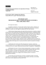 Decision No. 8/17 Promoting Economic Participation in the OSCE Area