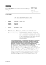 Journal der 1175. Plenarsitzung des Ständigen Rates 