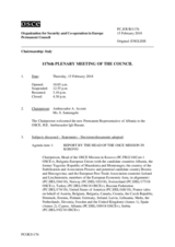 Journal of the 1176th Plenary Meeting of the Permanent Council