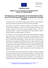Statement by the Bulgarian EU Presidency on the Preparation for the Third Review Confer-ence on the UN Programme of Action on Small Arms and Light Weapons