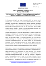 Statement by the Bulgarian EU Presidency on the Russia’s ongoing aggression against Ukraine