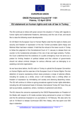 Statement by the Bulgarian EU Presidency on human rights and the rule of law in Turkey