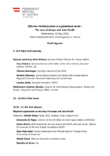 Draft Agenda and Concept note