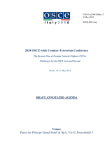 Draft Annotated Agenda