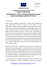 Statement by the Bulgarian EU Presidency on Russia’s ongoing aggression against Ukraine and illegal occupation of Crimea