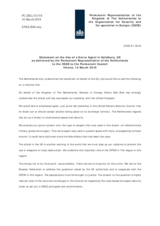 Statement by the Delegation of the Netherlands on the nerve agent attack in Salisbury, United Kingdom